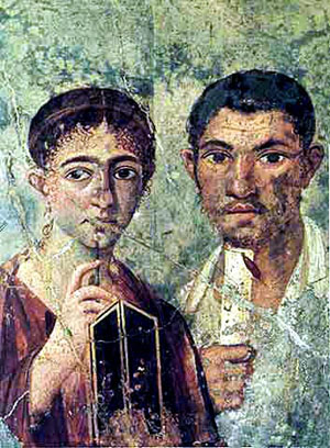 Pompeii Couple Fresco