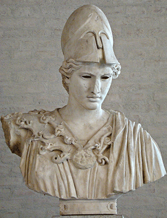 Bust of Athena, Glyptothek Museum, Munich. Photo by  F. Tronchin